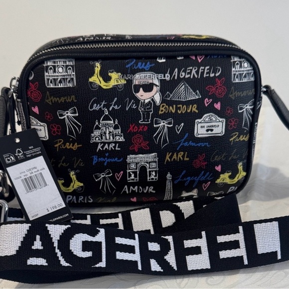 Karl Lagerfeld Black Crossbody Bag NWT! - Picture 3 of 4